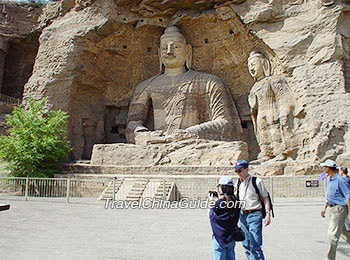 Yungang Grottoes in Datong, originally carved in Northern Wei