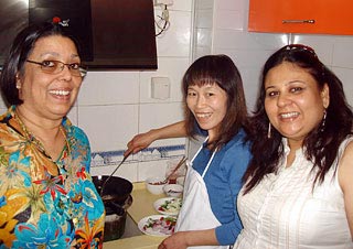 Ms. Indrani Ghose & Ms. Ratna Gupta Learn to Make Twice  Cooked Pork