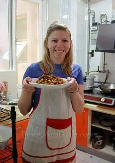 Christina with the Well-Cooked Kung Pao Chicken