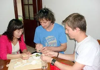 Our customers visit a Chinese family and learn to make dumplings