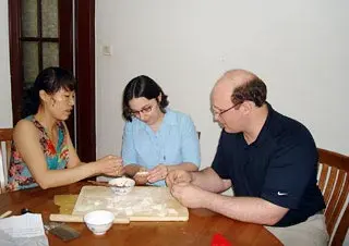 Our Guests Learn to Make Dumplings