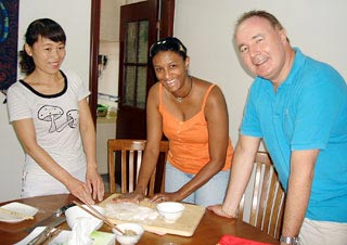 Our Guests Learn to Make Chinese Dumplings