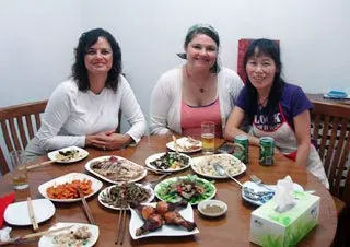 Ms. Tina Joanne Geidel & Ms. Heather Helene Hayes Dining with the Hostess