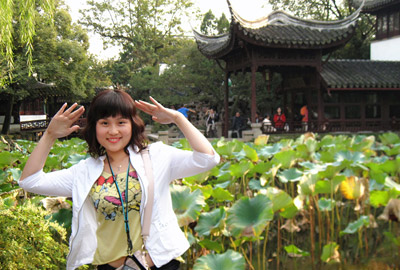 Maggie Ye in Humble Administrator's Garden, Suzhou