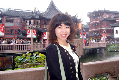 Nicole Yang in Yuyuan Garden, Shanghai