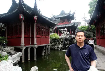 Richard Liu in Yuyuan Garden, Shanghai