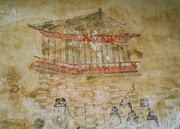 Mural of Watchtowers and A Procession of Honor Guards