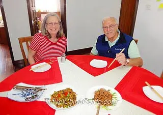 Mr. & Ms. Dresner at the Dining Table