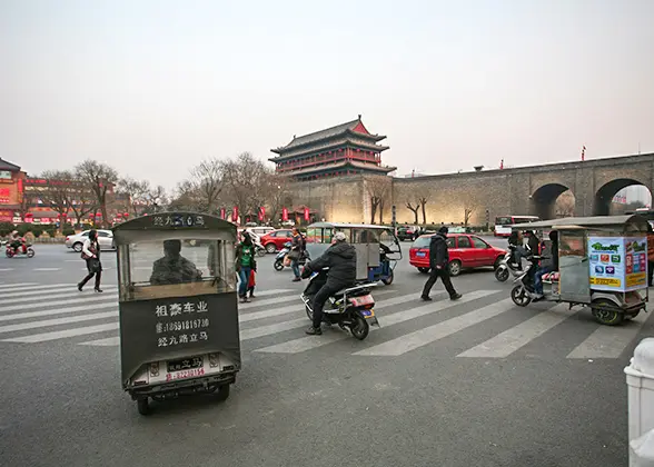 Illegal Tricycles in Xi'an