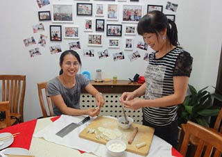 Our Guest Learn to Make Chinese Dumplings