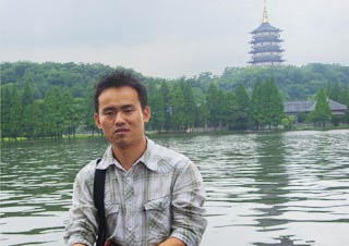 Jacky Dong at the West Lake, Hangzhou