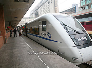 Bullet Train from Hangzhou to Suzhou 