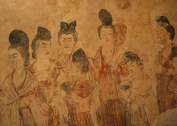 Murals in Zhaoling 