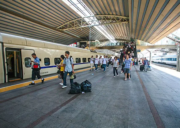 Bullet Train at Station