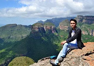 Kevin at the Danxia Mountain, Guangdong