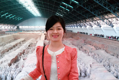 Josey Zhao in Terracotta Army Museum, Xi'an