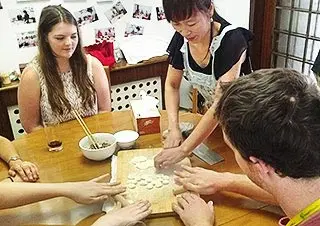 Our Guests Having Cooking Class