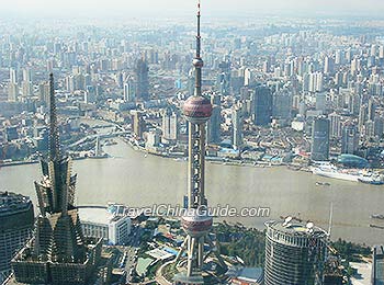 Bird''s Eye View of Shanghai