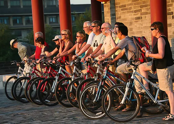 Cycling on Xi'an City Wall