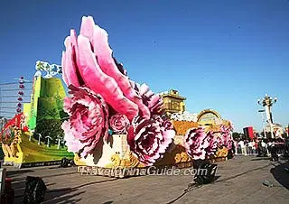 Festooned Vehicles on Tiananmen Square