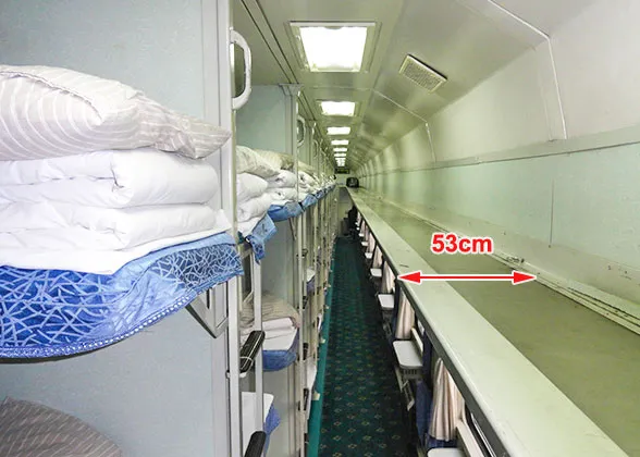 Luggage Rack in Hard Sleeper Coach