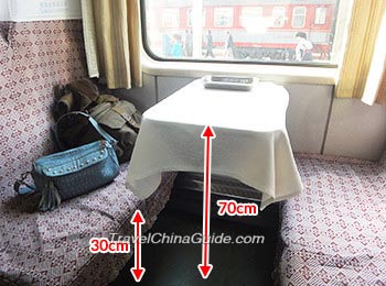 Luggage Space in Hard Seat Coach