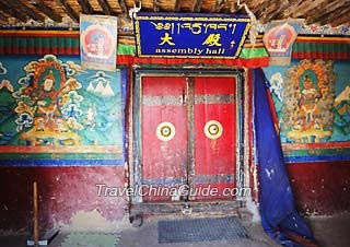 Assembly Hall in Rongbuk Monastery