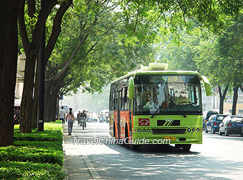 A city bus in Xi'an