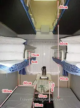 Size of Hard Sleeper Bunks