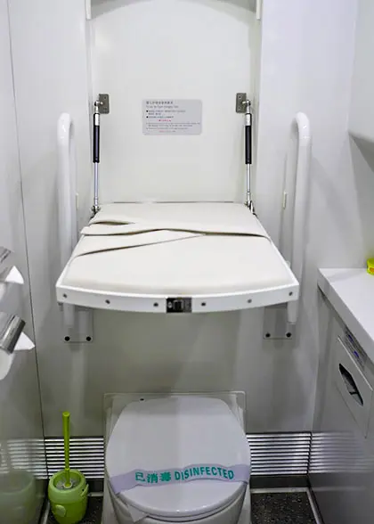Diaper Changing Table on China Train