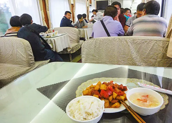 Food in Dining Car