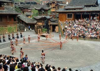 Performance in Xijiang Miao Village