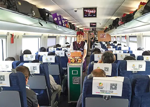 Snacks Sold on A Trolley