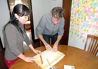 Mr. Tait Learning to Make Dumplings