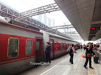 Platform at Chongqing North Railway Station