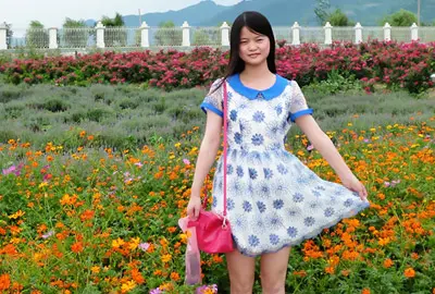 Christina in a Garden in South Xi'an