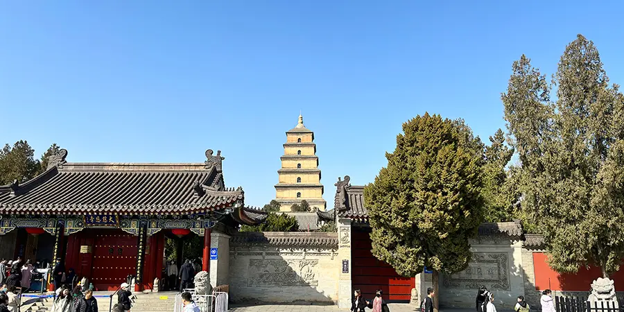 Ci''en Temple with Big Wild Goose Pagoda inside