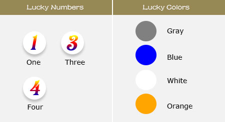 Lucky Numbers and Colors of Tiger