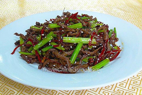 Sichuan Dry-fried Shredded Beef