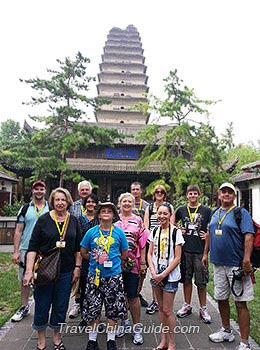 Our Tour Group in Jianfu Temple