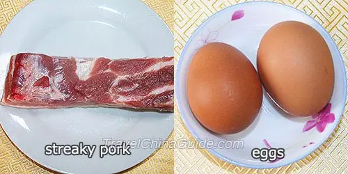 Ingredients of Steamed Fried Pork