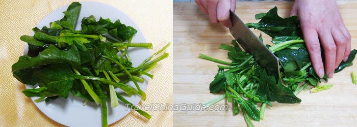 Preparing Spinach