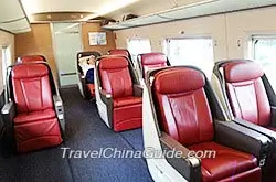 Business Class on Bullet Train