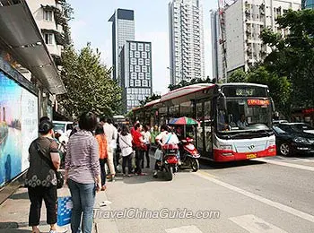 Bus Stop in Chengdu