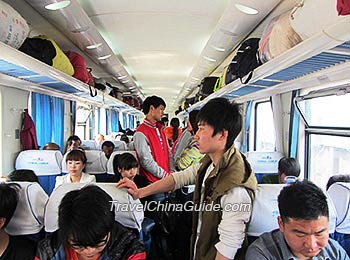 Crowded Train during China Holidays