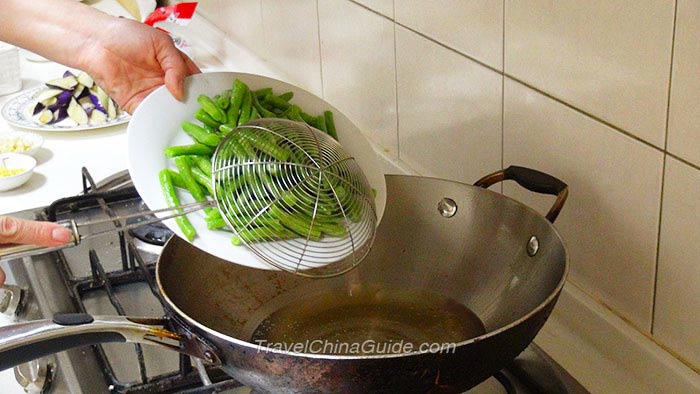 Frying Green Beans