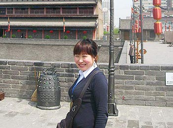 Carol Chen on Xi'an City Wall