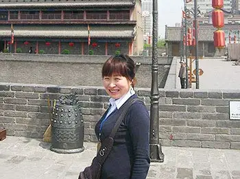 Carol Chen on Xi'an City Wall