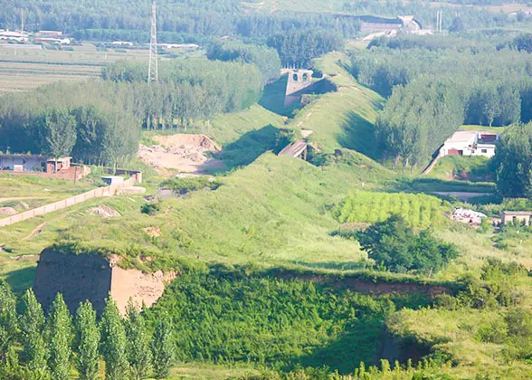 Great Wall Covered by Grass