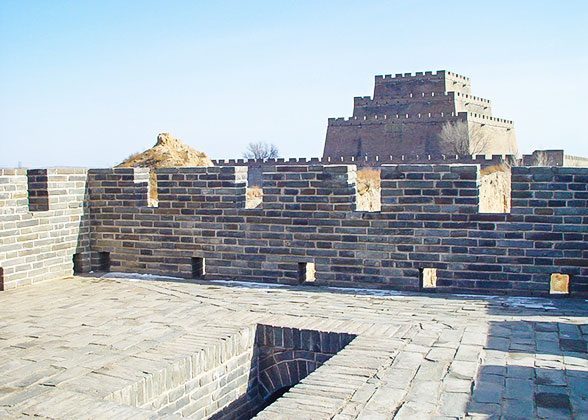 Zhenbeitai Great Wall in Yulin